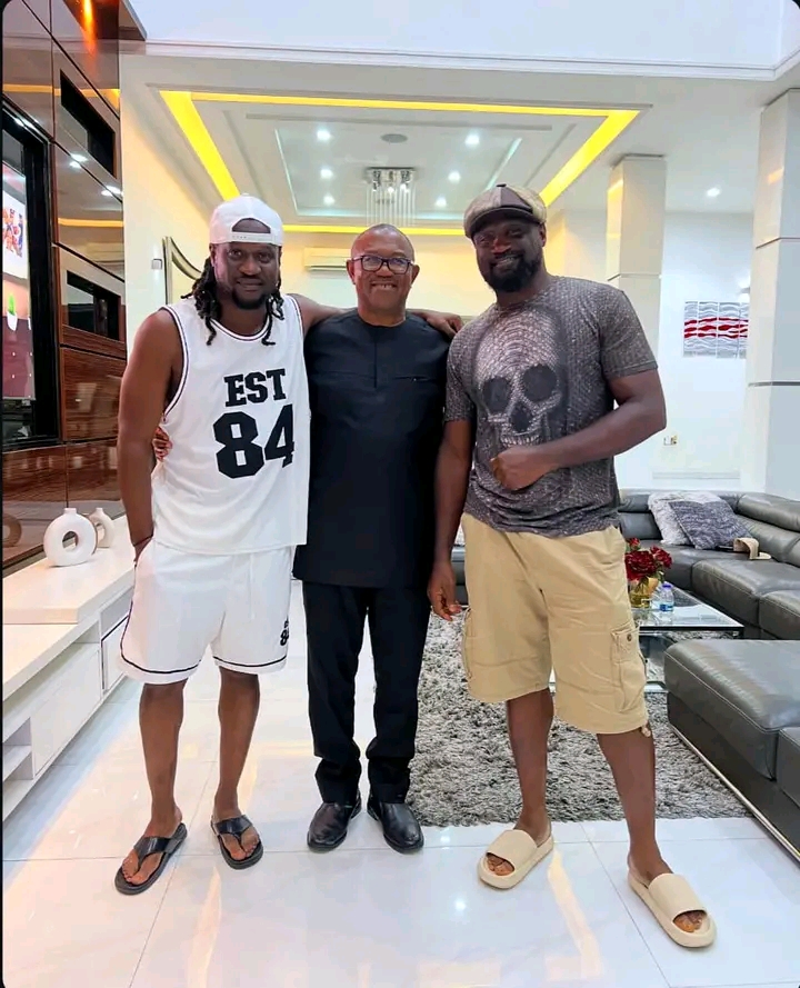 PHOTOS: Peter Obi visits Peter Psquare a day after visiting his brother