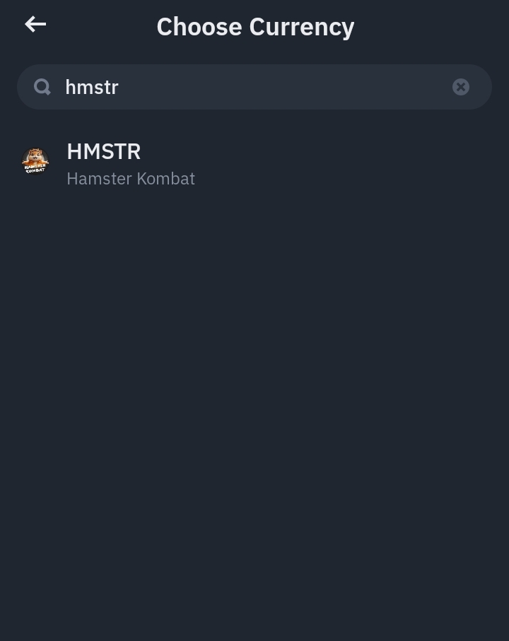 how to deposit Hamster Kombat ($HMSTR) tokens to Binance